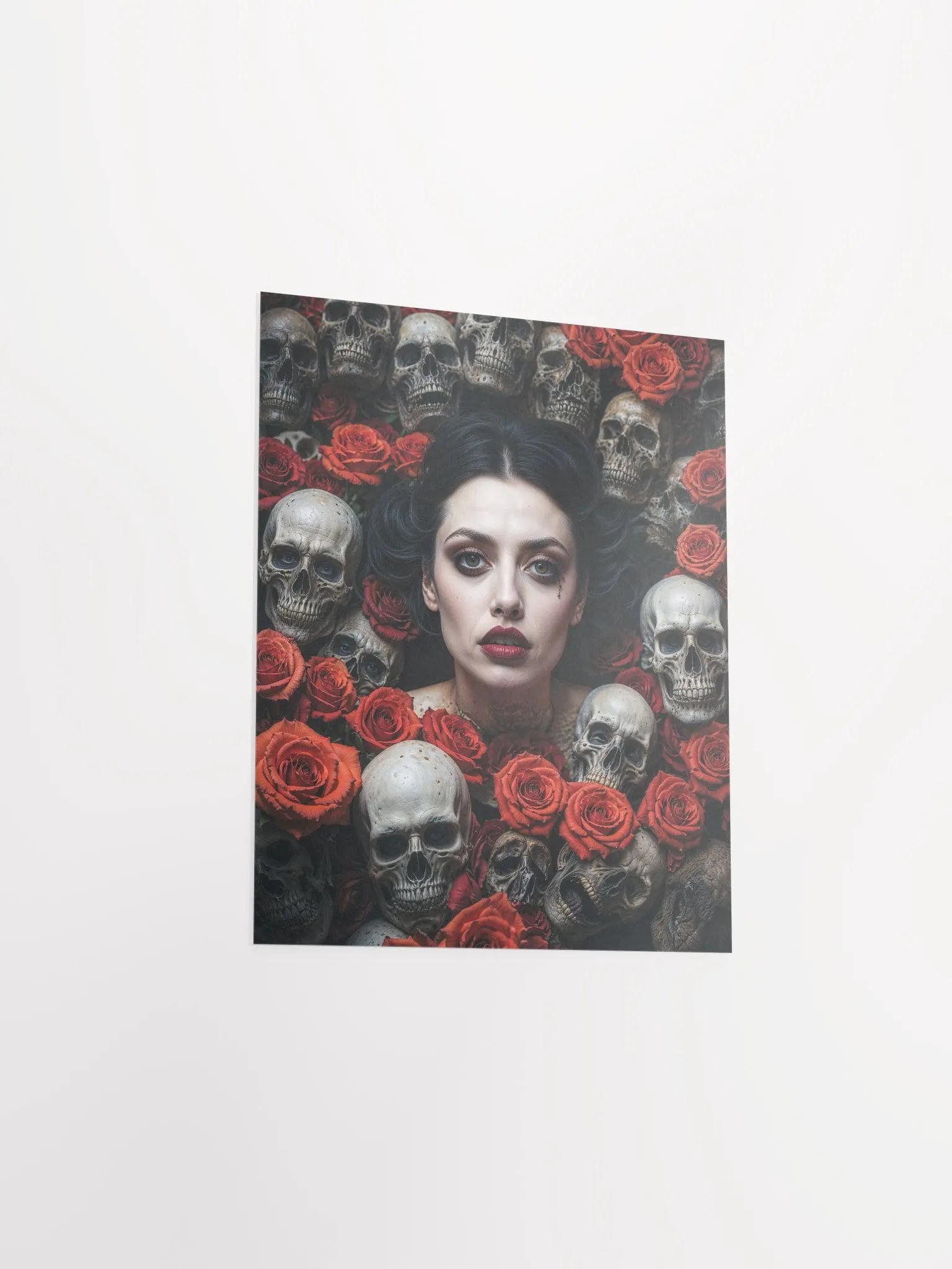 Gothic Skulls and Roses Matte Poster product image (38)