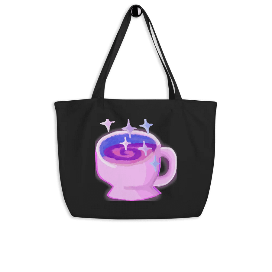 Magical Coffee Harbingerofbeth Large Tote designed by Altogirl2019 product image (4)