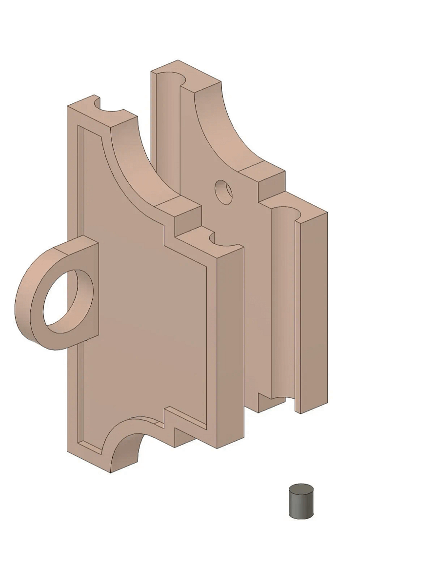 PVC Gate Detail Plate 3D Model product image (1)