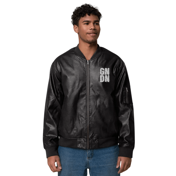 GNDN Leather Bomber Jacket product image (2)