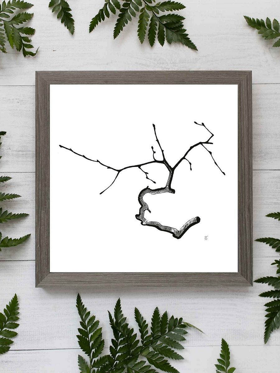 Minimalist Tree Branch Canvas Art - Elegant Twig product image (7)