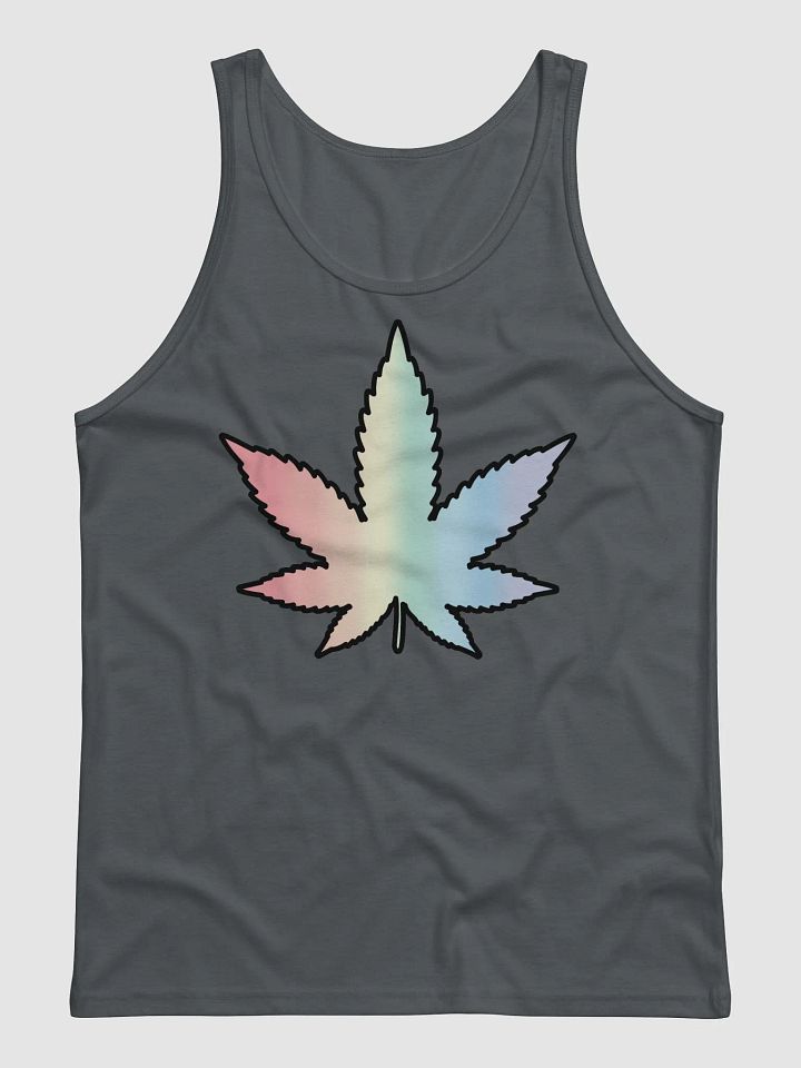 Pastel Rainbow Weed Leaf Tank product image (5)