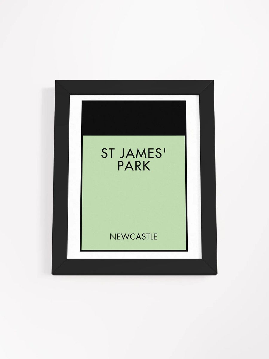 St James’ Park Newcastle Monopoly Title Art Framed Print product image (2)