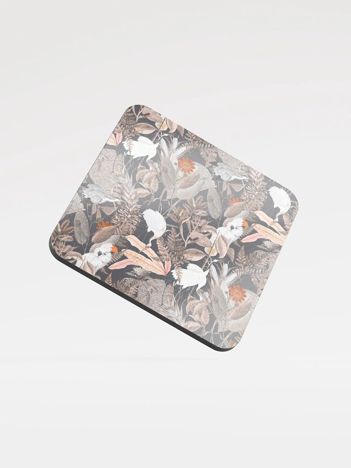 Black Ecotone Glossed Cork Coaster product image (2)