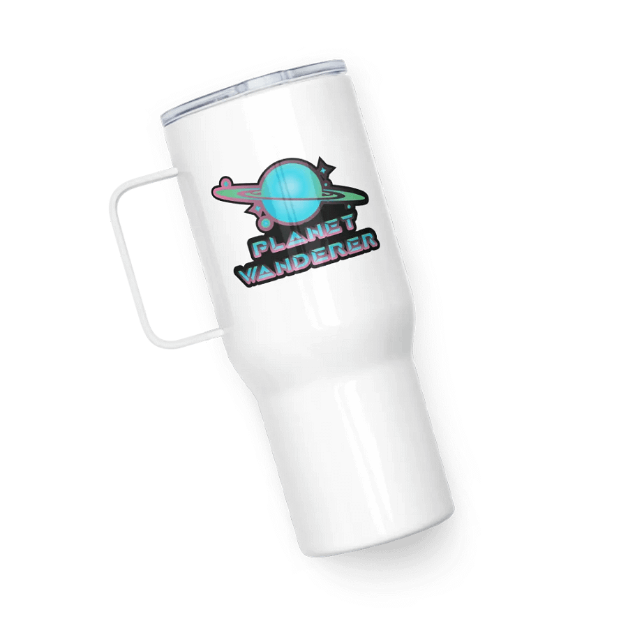 Planet Wanderer logo Handled tumbler product image (5)