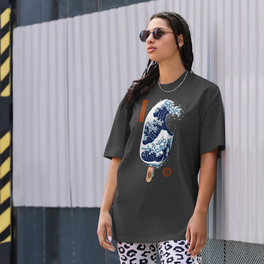 Great Wave Ice Cream - Oversized Tee product image (8)