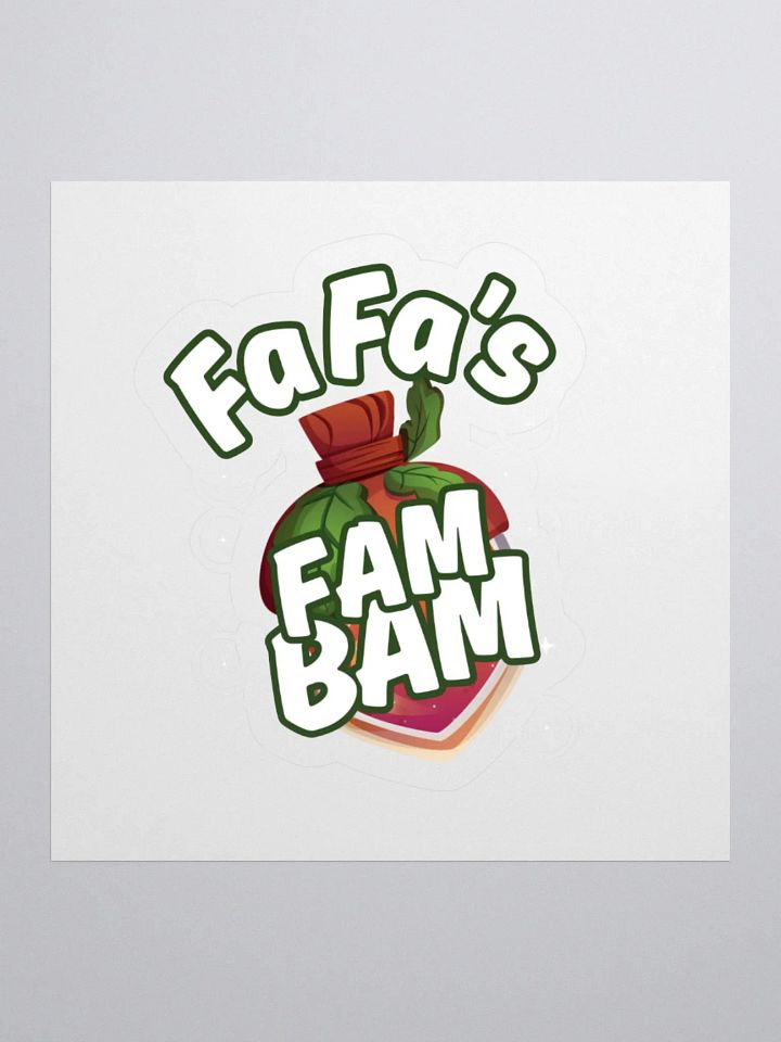 Steph fa fa Fam Bam Kiss Cut Stickers product image (1)