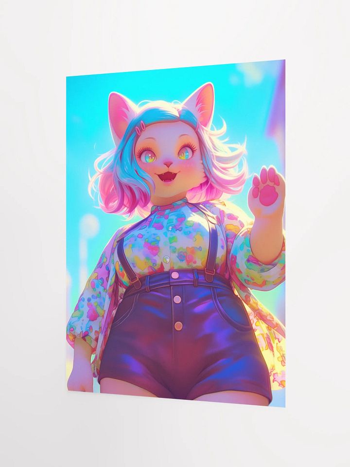 Whimsical Feline Wave Poster product image (3)