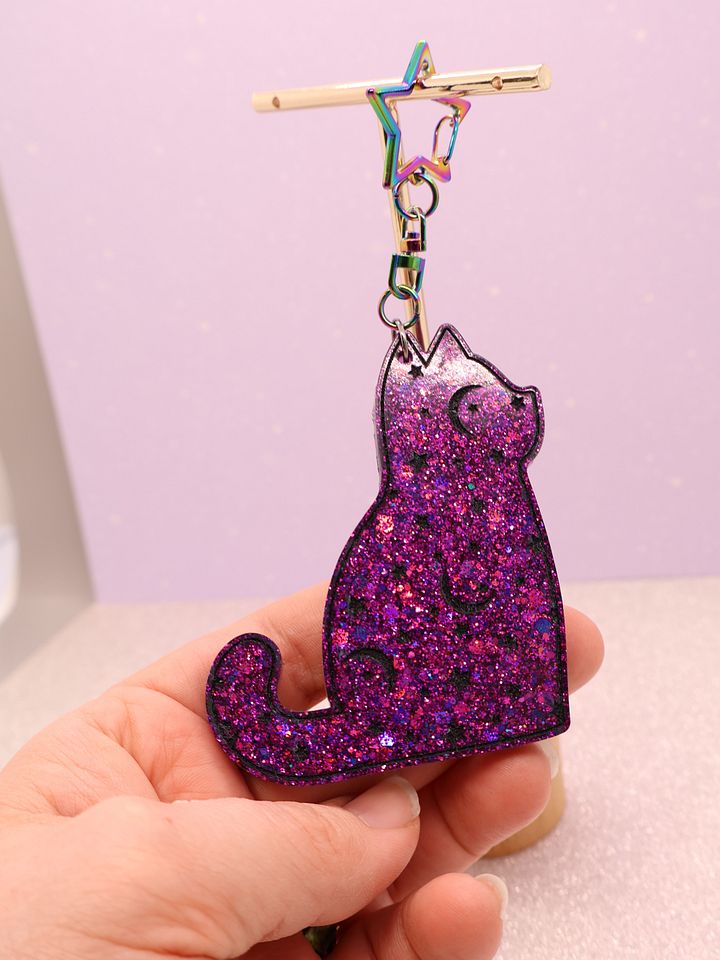 Galaxy Cat Keychain product image (1)