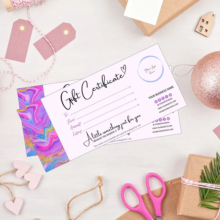 Unicorn - Gift Certificate Template product image (2)