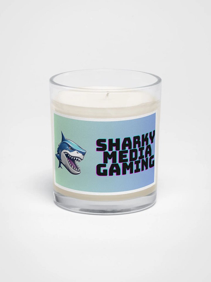 Sharky Media Gaming Candle (Green/Blue) product image (1)
