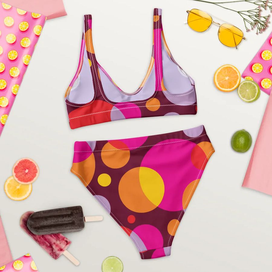 Vivid Energy Circle High-Waisted Bikini Set product image (5)