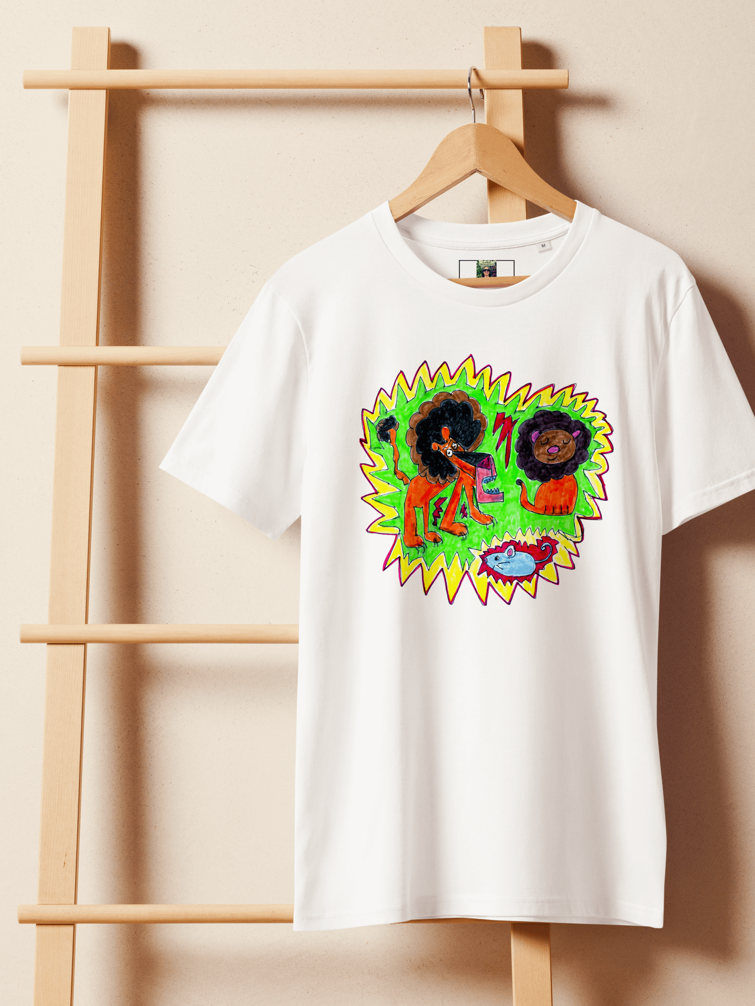 Lively Lions Organic T-Shirt product image (11)