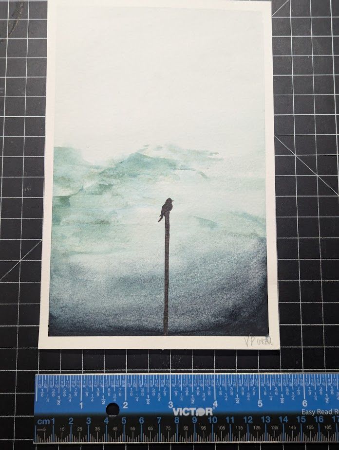 Original Art - Songbird on a Pole V1 product image (1)