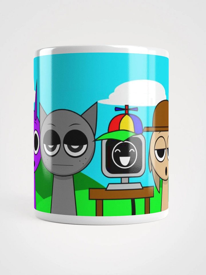 White Glossy Mug Sprunki series product image (5)