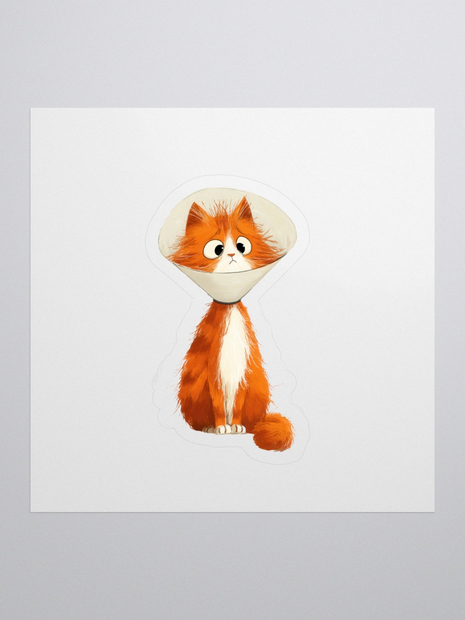 Cone of Cuteness Cat Sticker product image (1)