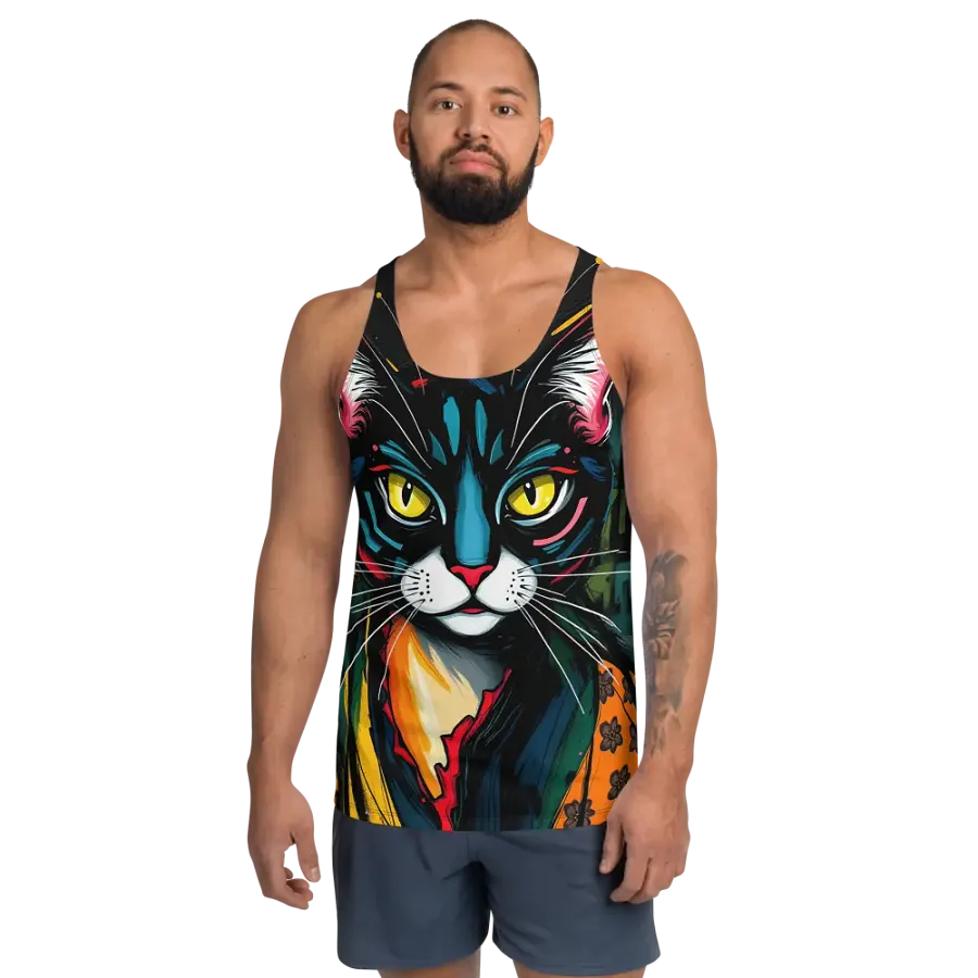 Vivid Whiskers All-Over Tank Top product image (1)