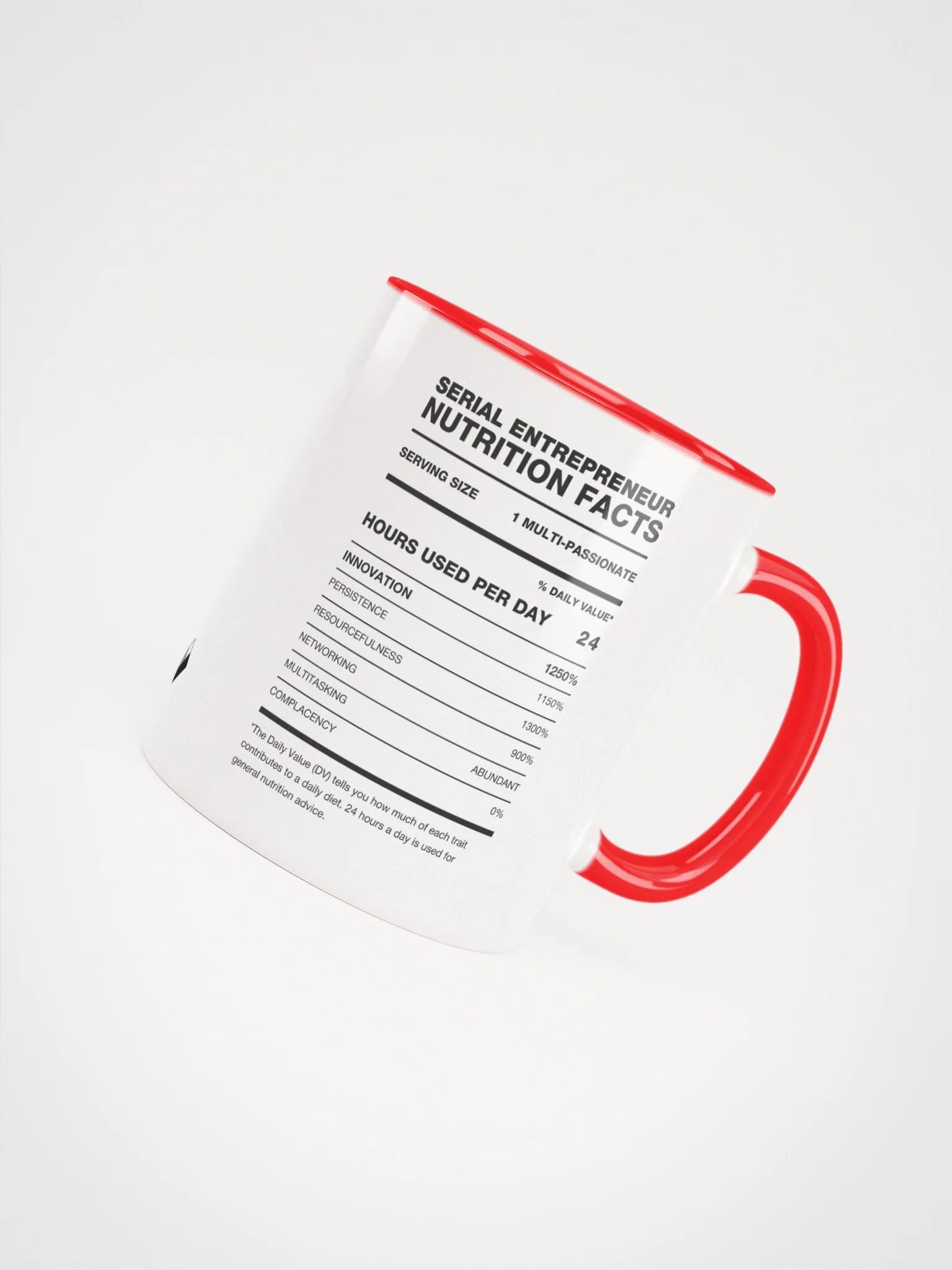 SERIAL ENTREPRENEUR Nutrition Facts Ceramic Mug product image (1)
