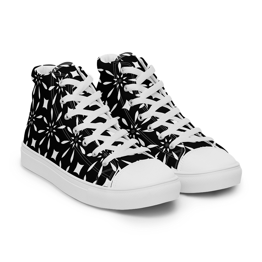 Black And White Symmetry Chic High Tops product image (10)