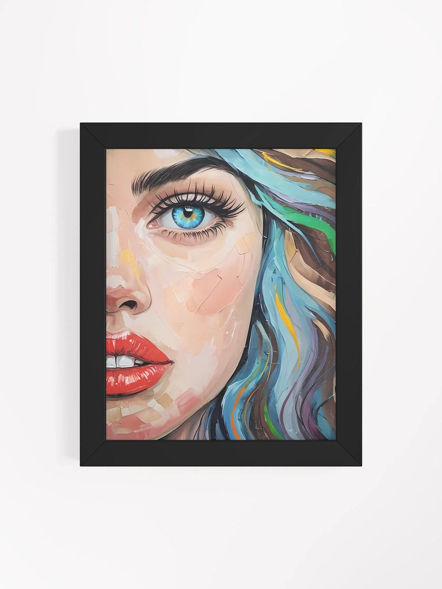 Vivid Eye and Colorful Hair Framed Poster product image (5)