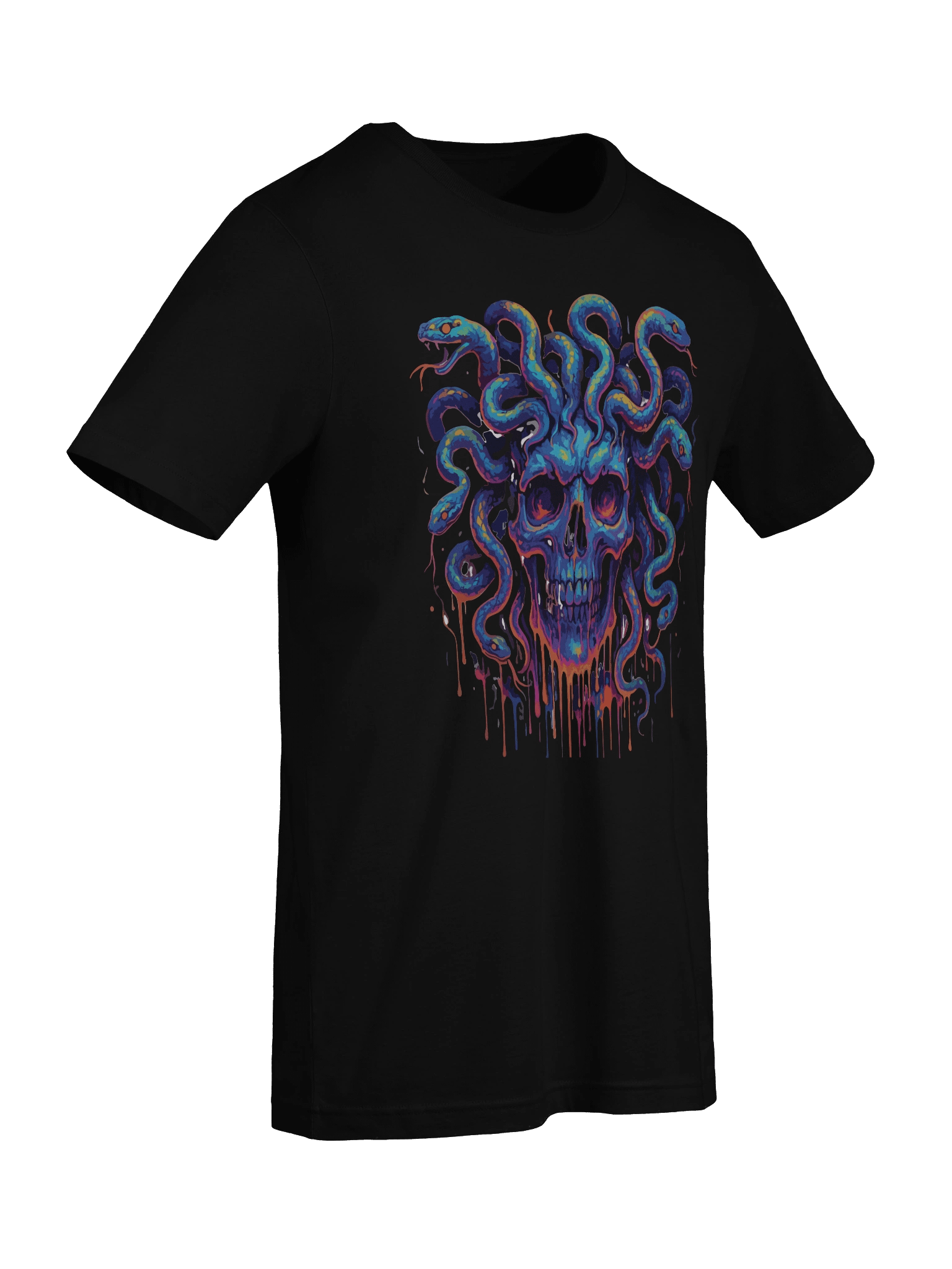 Psychedelic Snakes Skull T-Shirt product image (9)