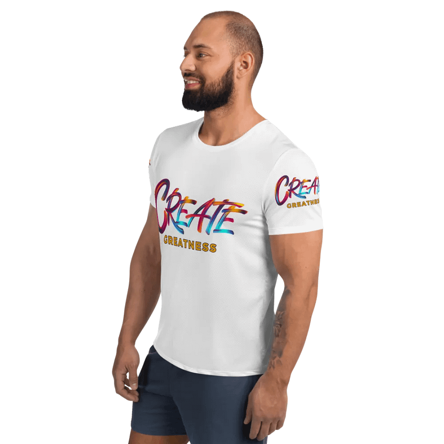 Create Greatness Huge Print Athletic Tee product image (5)