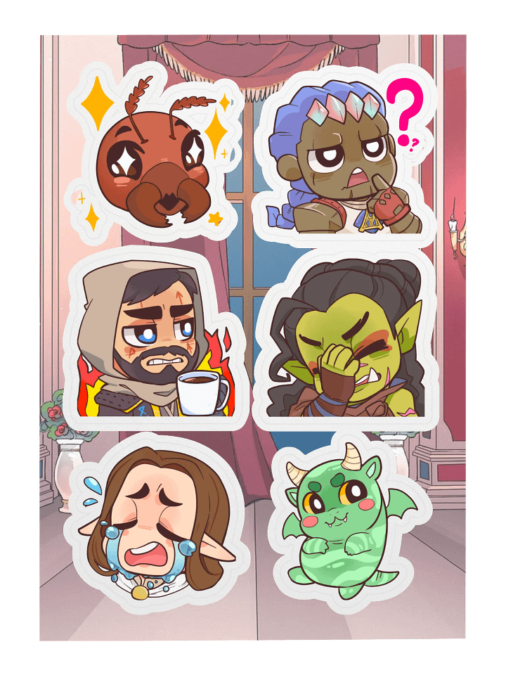 Emote Sticker Sheet product image (1)