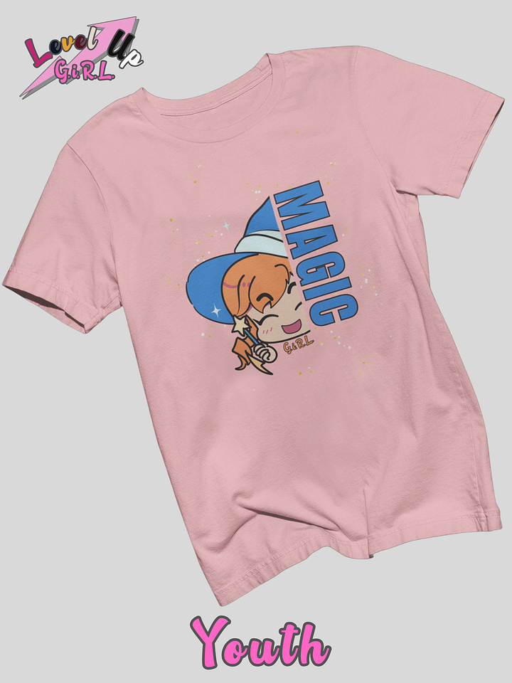 Gamer girl shirt - Magic from Level Up series by G.i.R.L. youth product image (1)