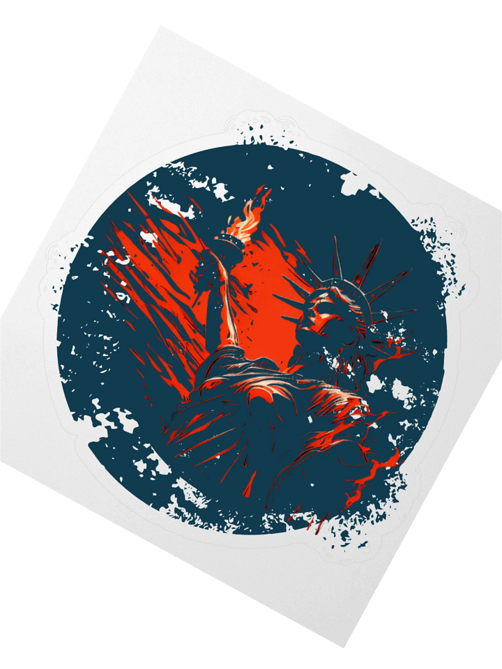 Lady Liberty's Radiance Sticker product image (2)