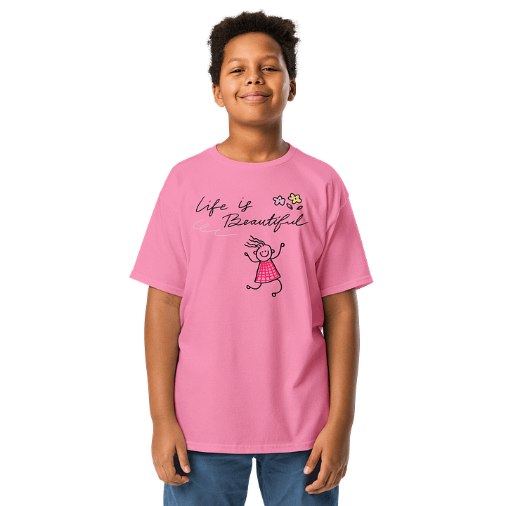 "Life is Beautiful" Youth Classic T-Shirt product image (4)