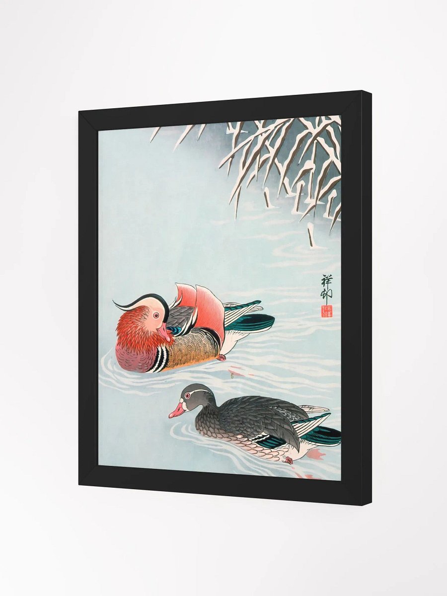 Mandarin Ducks and Snow by Ohara Shoson product image (10)