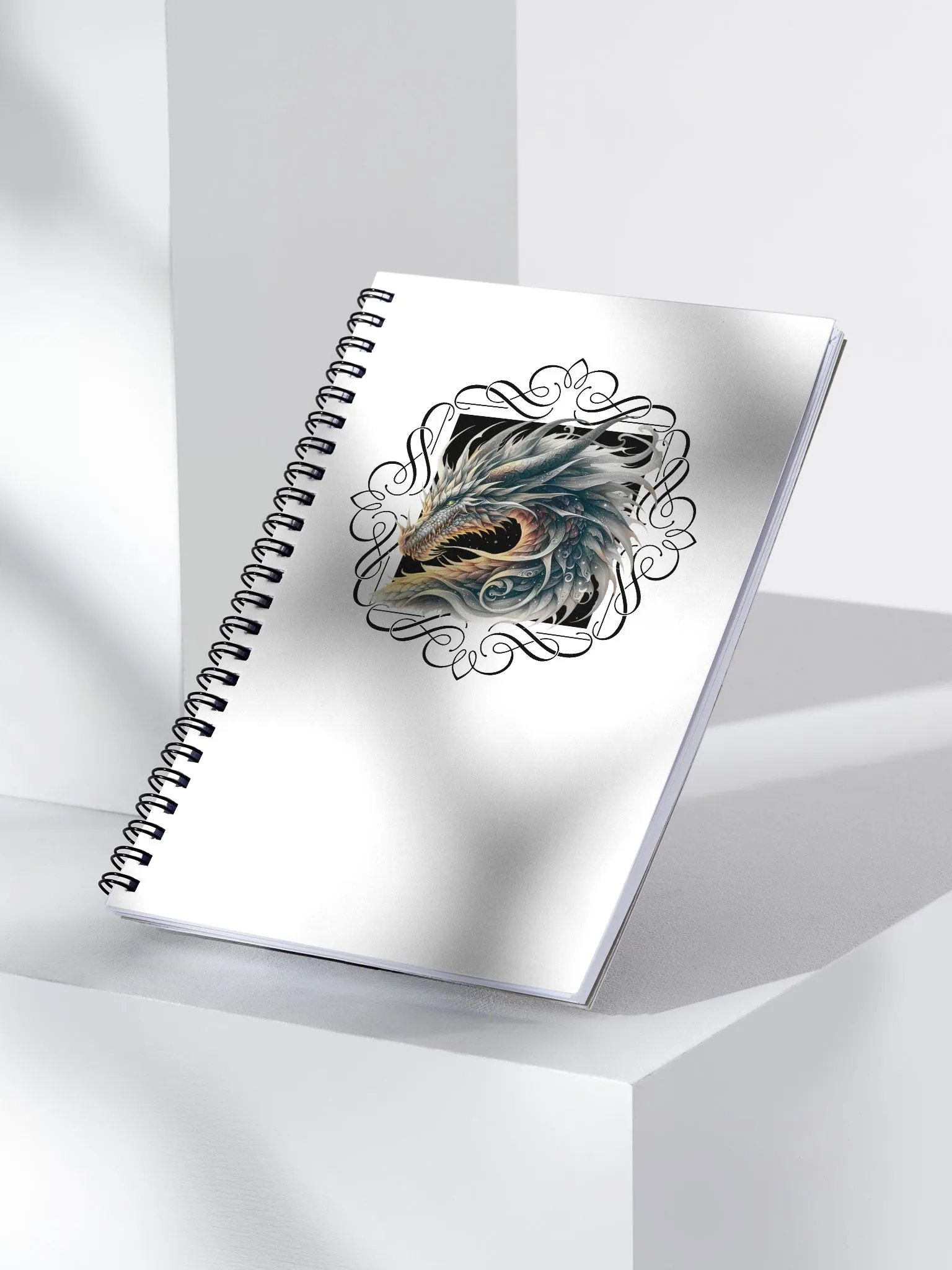 Gold and Silver Dragon Notebook product image (1)
