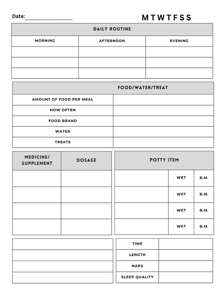 The Pawsitive Planner Purrfectly Organized: Pet Care Edition Fur-tastic Care Planner The Pet Parent's Daily Guide product image (1)