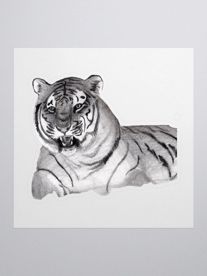 Tiger Drawing Sticker product image (2)