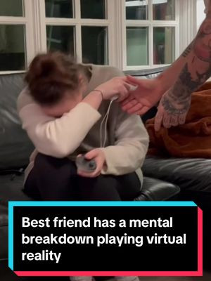This is my #bestfriend having a full #mentalbreakdown playing #meta #virtualreality  I fucking love her 😂 #funny #fyp #lol #freakout #breakdown #foryou #funnyvideos #bestfriends #bestie 