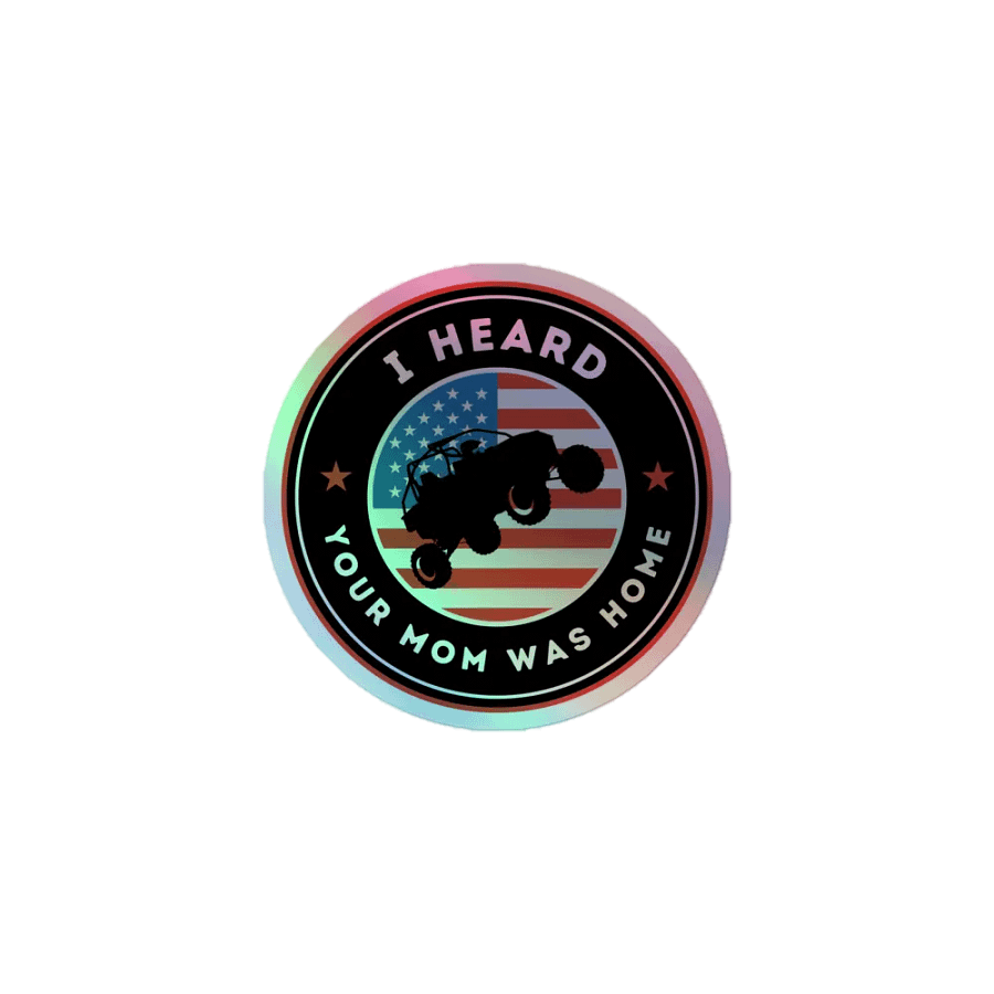 DirtHammer Your Mom Holographic Sticker product image (1)