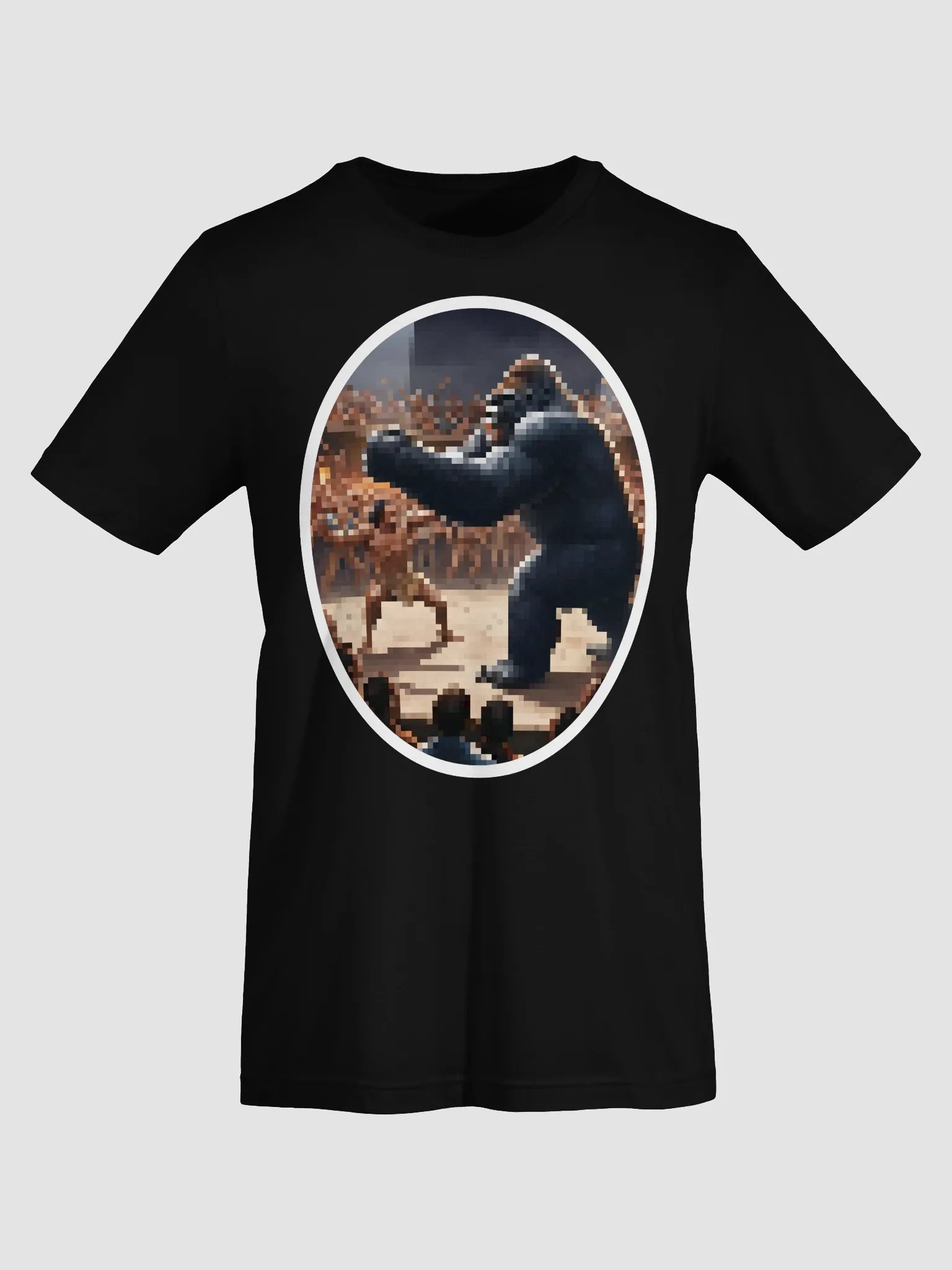 Pixel Gorilla vs. 100 Men – Retro Pixel Showdown Tee | Bella + Canvas Unisex Shirt product image (55)