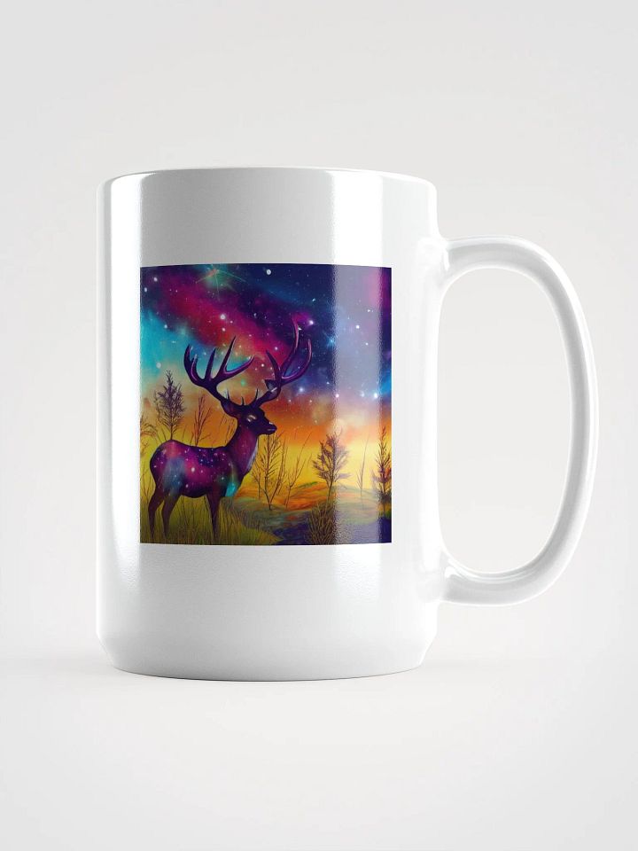 Starry Deer White Glossy Mug product image (1)