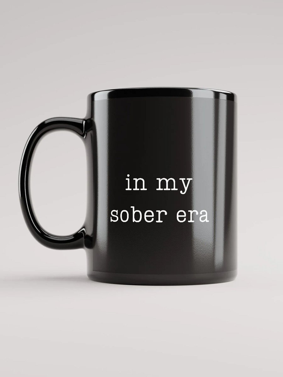 In My Sober Era Typewriter Black Mug product image (6)