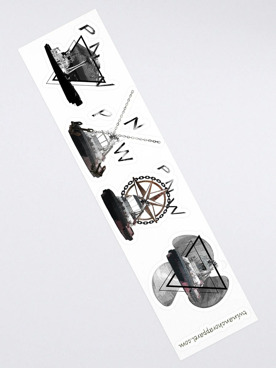 Mixed design Crowley Tug sticker sheet (sheet size 15" x 3.75") Cut Stickers product image (2)