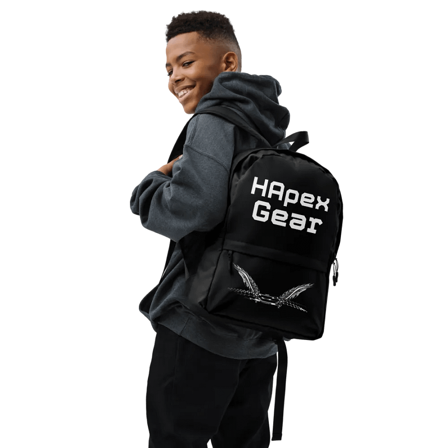 White HApex Gear White Logo - Black - Backpack product image (7)