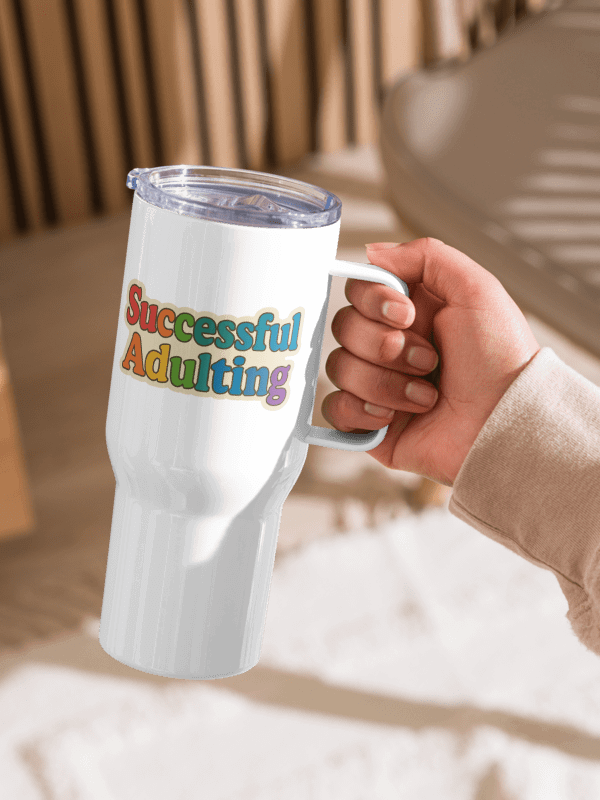 Successful Adulting Tumbler with Handle product image (1)