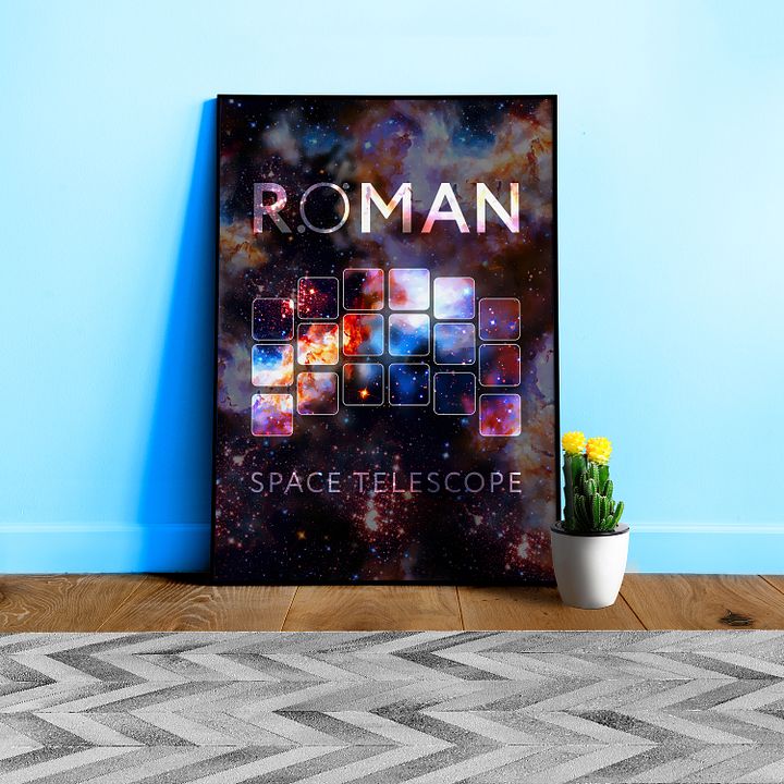 Nancy Grace Roman Space Telescope poster — NASA space print product image (1)