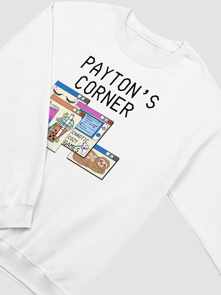 Payton's Virtual Corner Sweatshirt -Black Text product image (1)