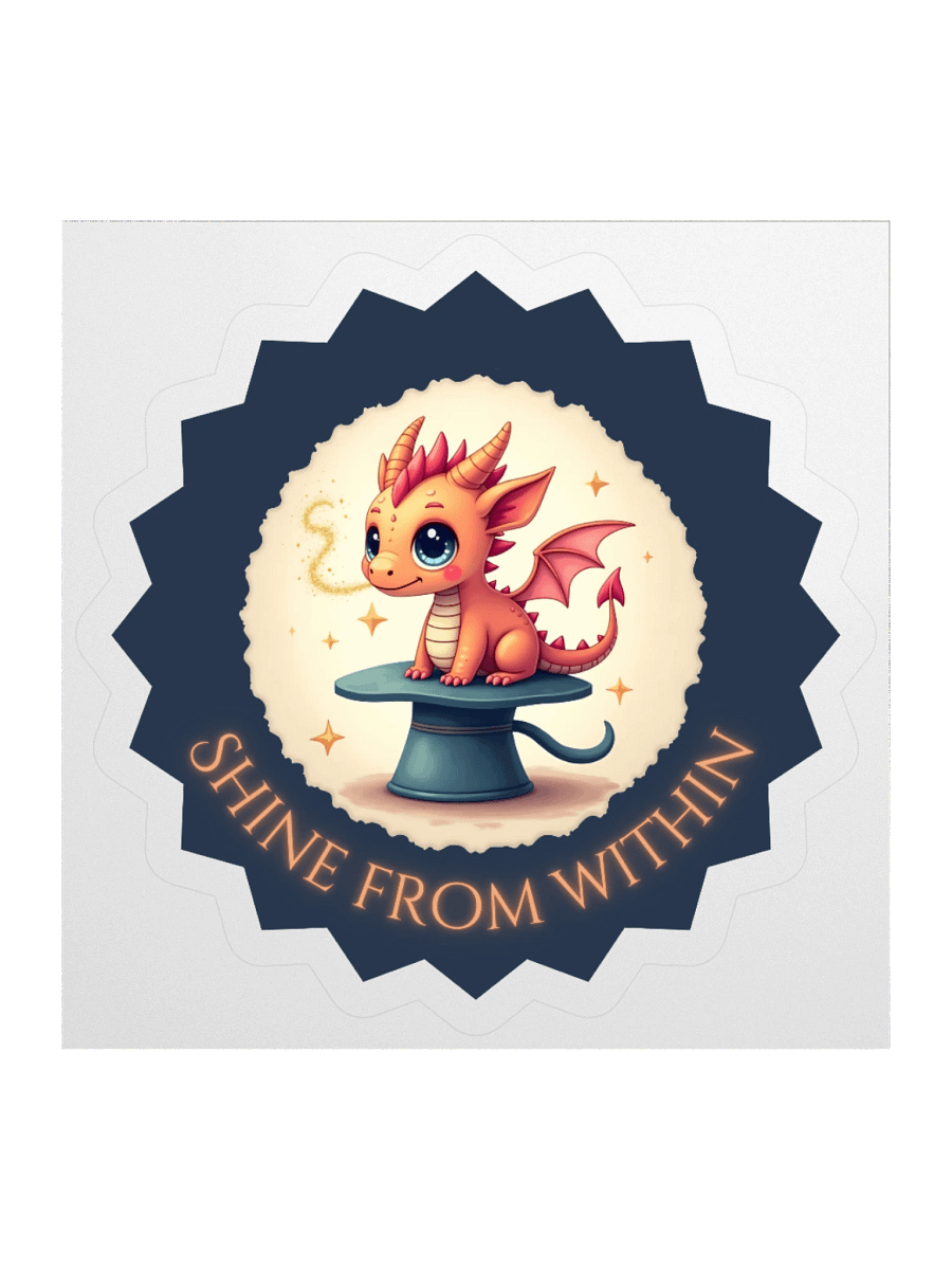 Shine from Within – Cute Dragon Sticker product image (1)