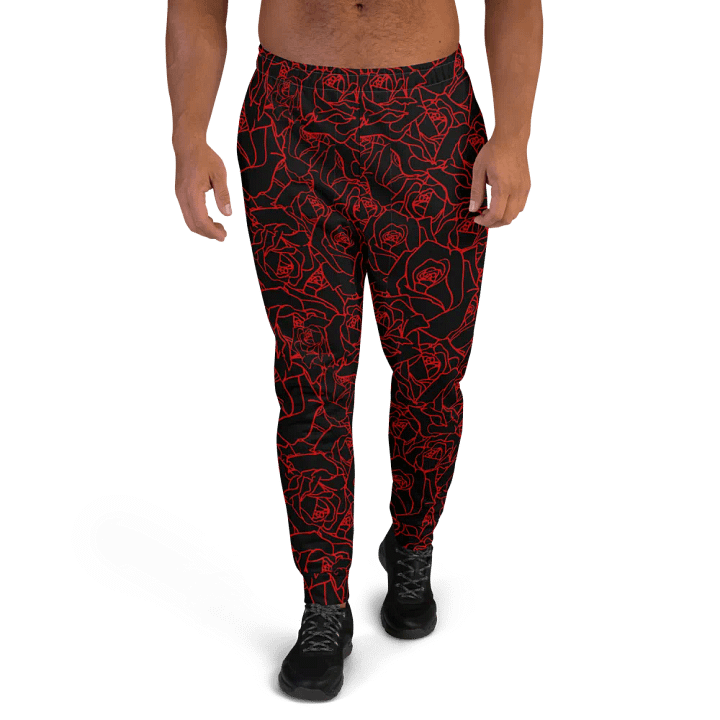 Loads of Roses · black-red joggers product image (1)