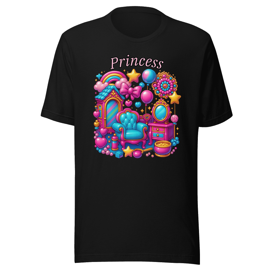 Princess - Dollhouse Color Burst - Bella Canvas 3001 Unisex Staple T-Shirt product image (2)