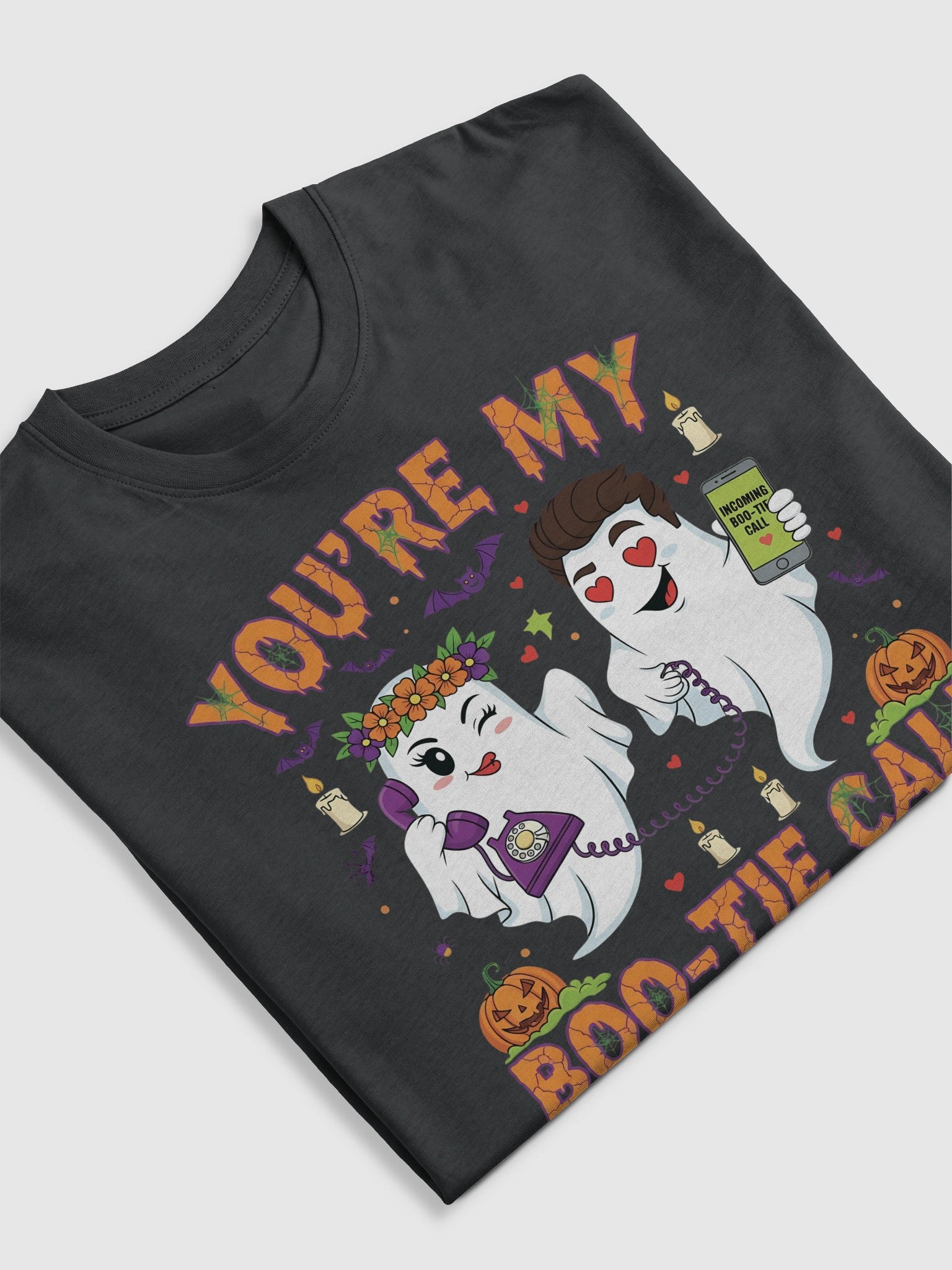 Boo-Tie Call Ghosts Halloween T-Shirt product image (11)