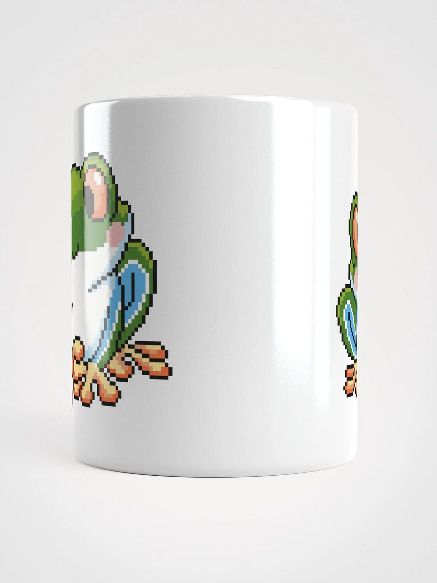 Dark Green Rip the Frog White Glossy Mug product image (6)