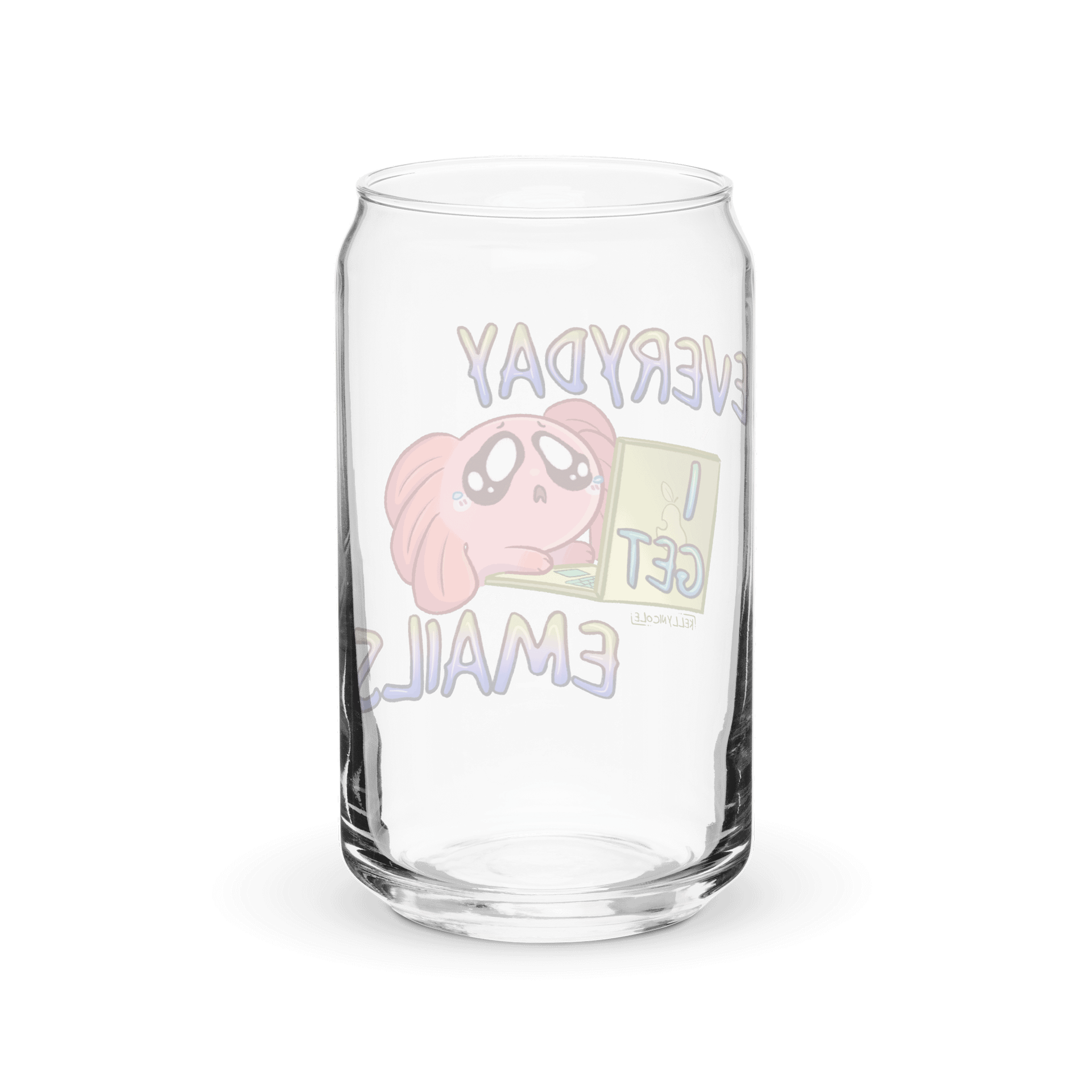 Everyday I Get Emails Spud Glass Can product image (6)